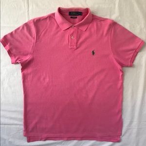 Men’s Polo by Ralph Lauren Pink Short Sleeve Polo